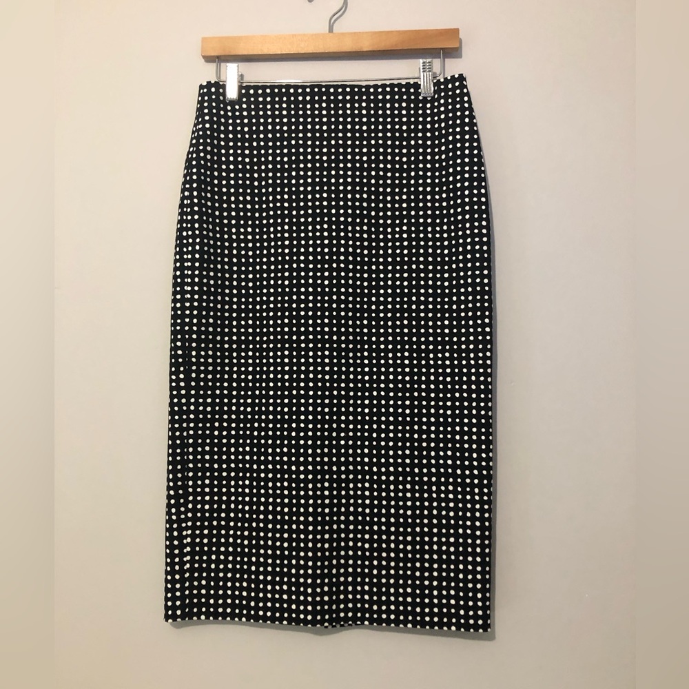 Diane Von Furstenberg Polka Dot Classic Women’s 6 Black and White Polka Skirt